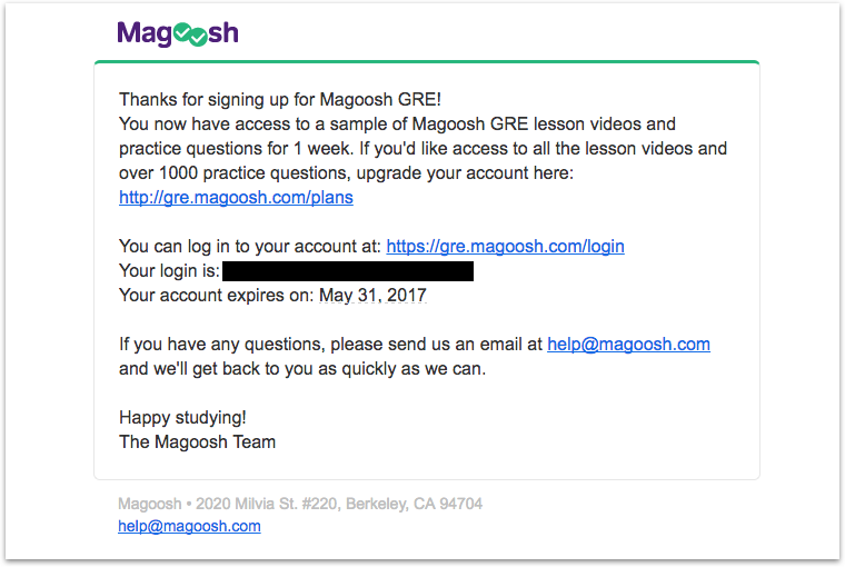 magoosh- increase customer lifetime value