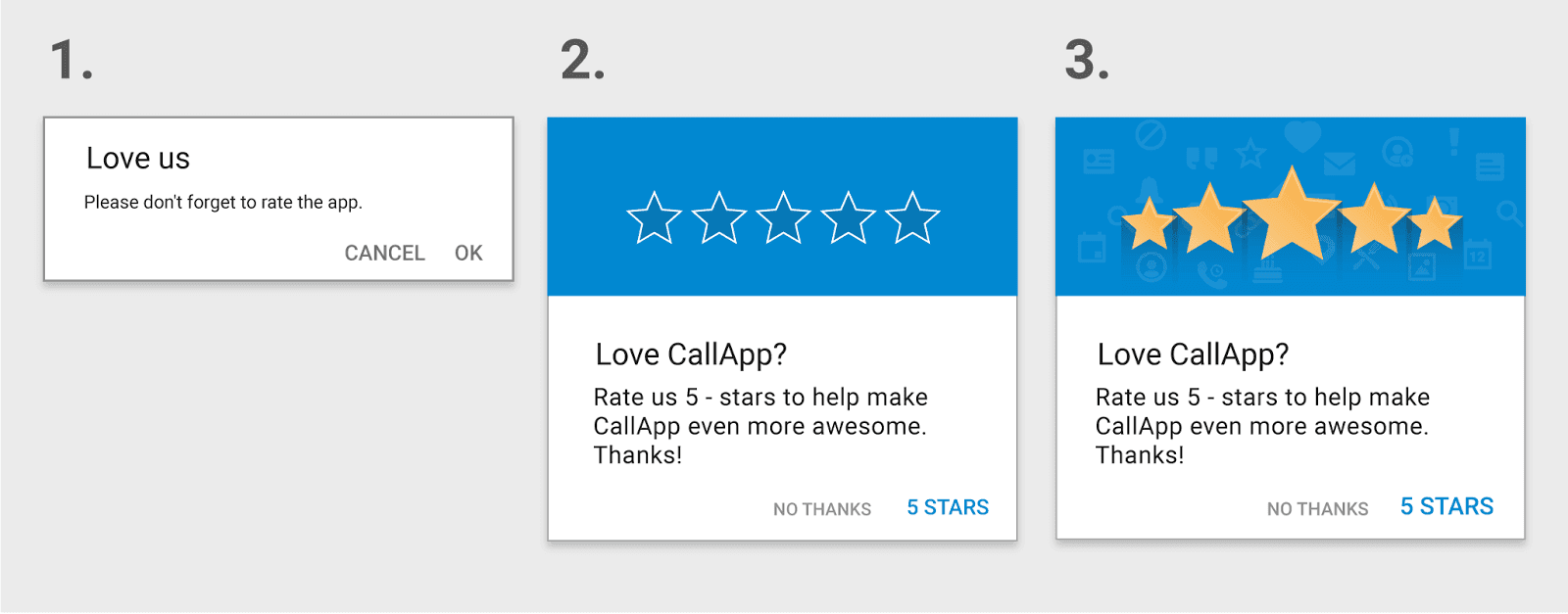 Increase mobile app ratings, How to increase mobile app ratings, CallApp 