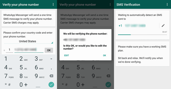 How to make a messaging app like WhatsApp, User registration on WhatsApp