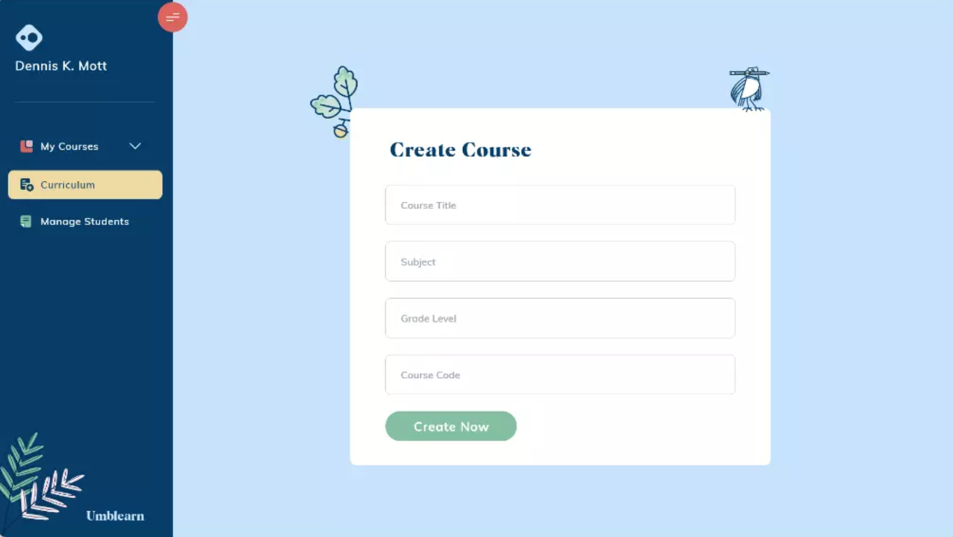 Umblearn Curriculum Creation - How to Make A Learning App