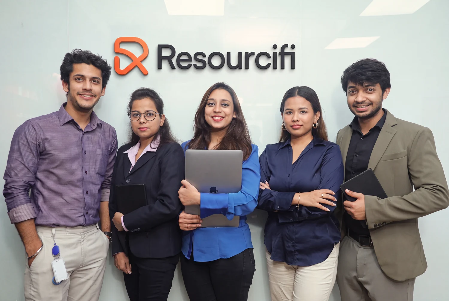 The Resourcifi team together in the office