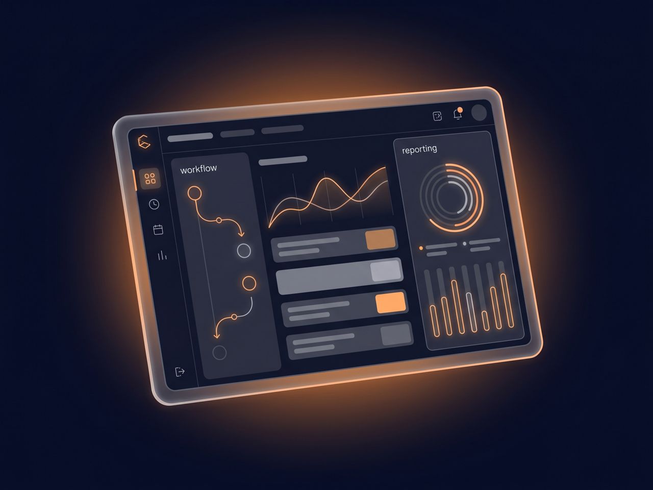 Enterprise software admin console