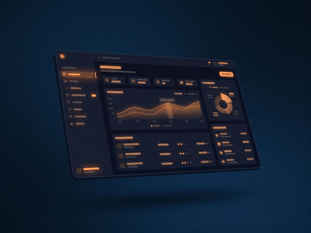 SaaS platform dashboard