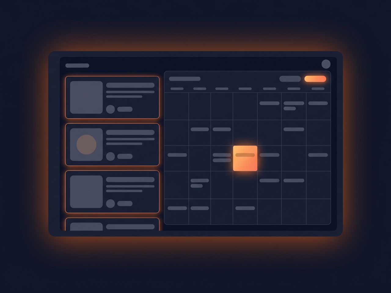 A content marketer available to hire, drafting an editorial calendar