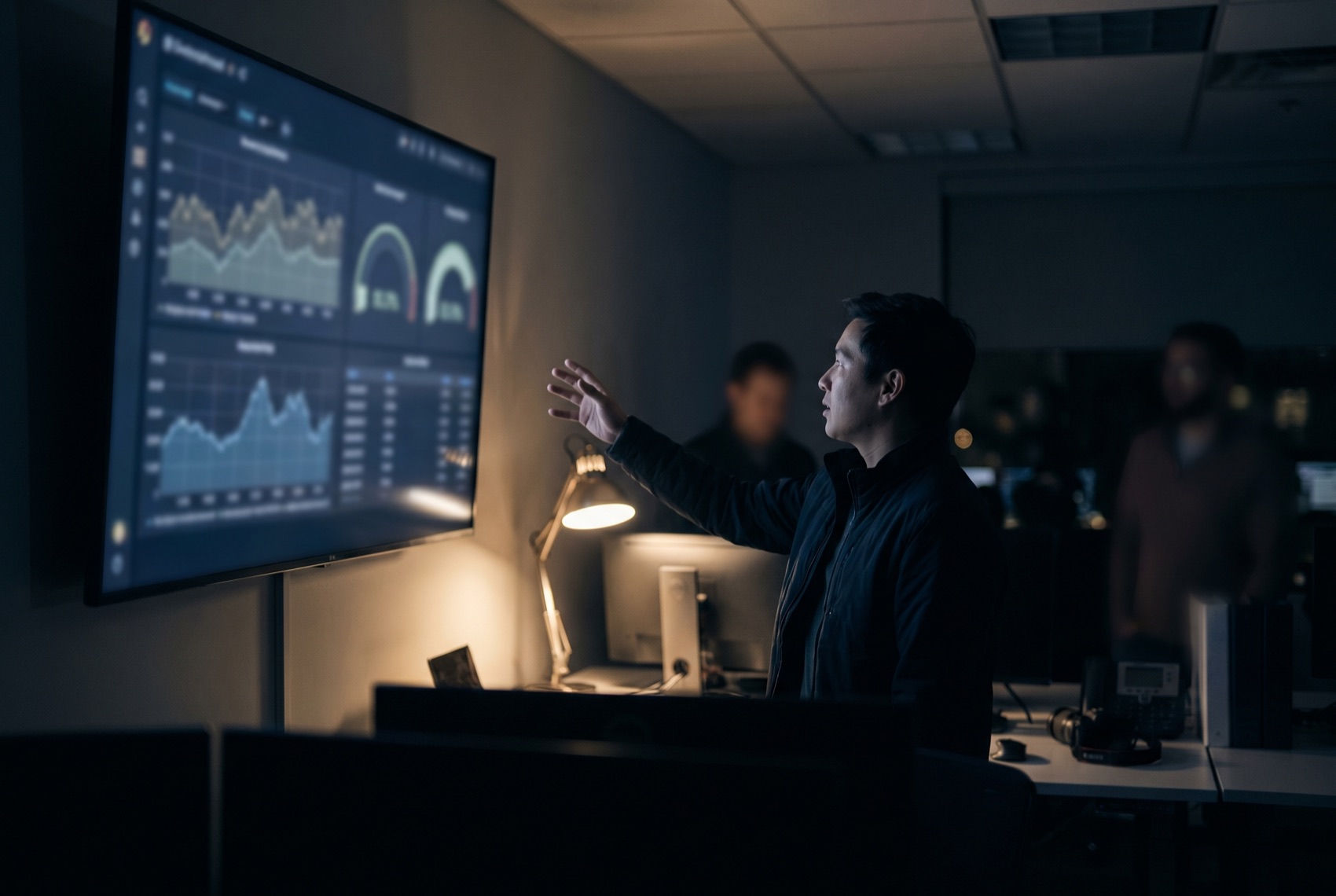 AI engineer monitoring observability and cost dashboards