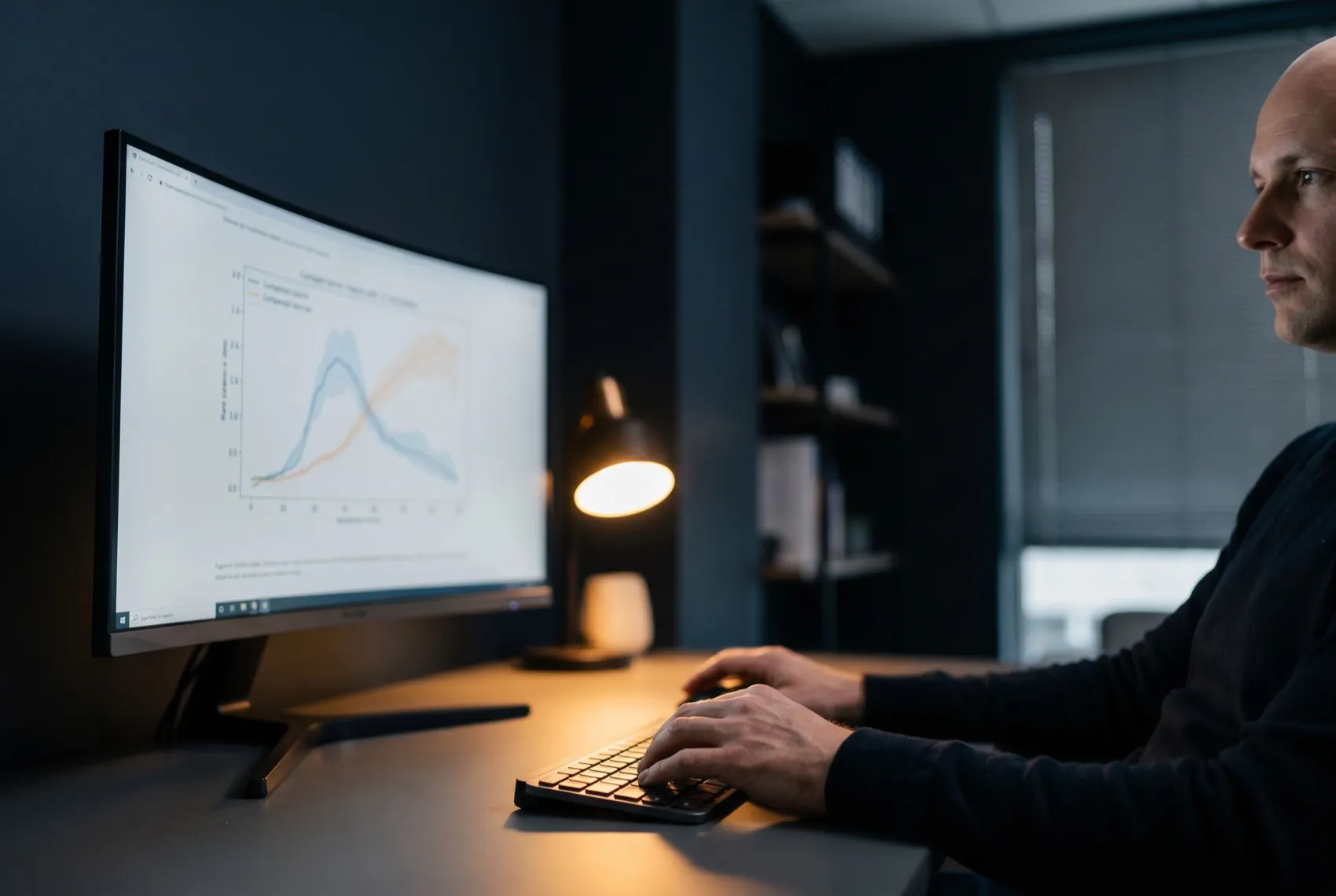 Data scientist prototyping a baseline model and validating it on a backtest window before any hand-off