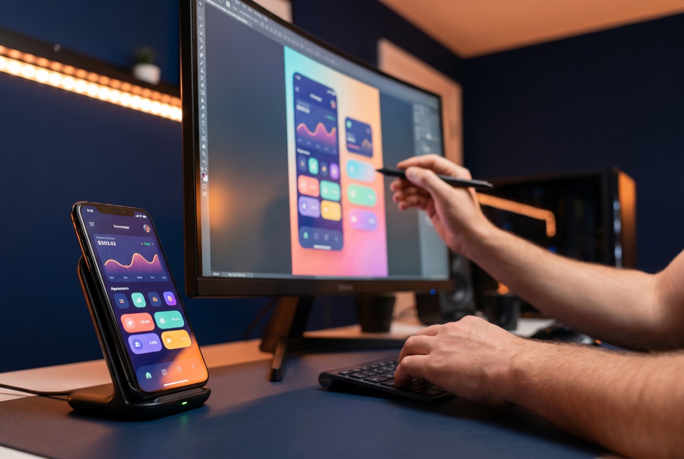 Mobile app UI and UX design