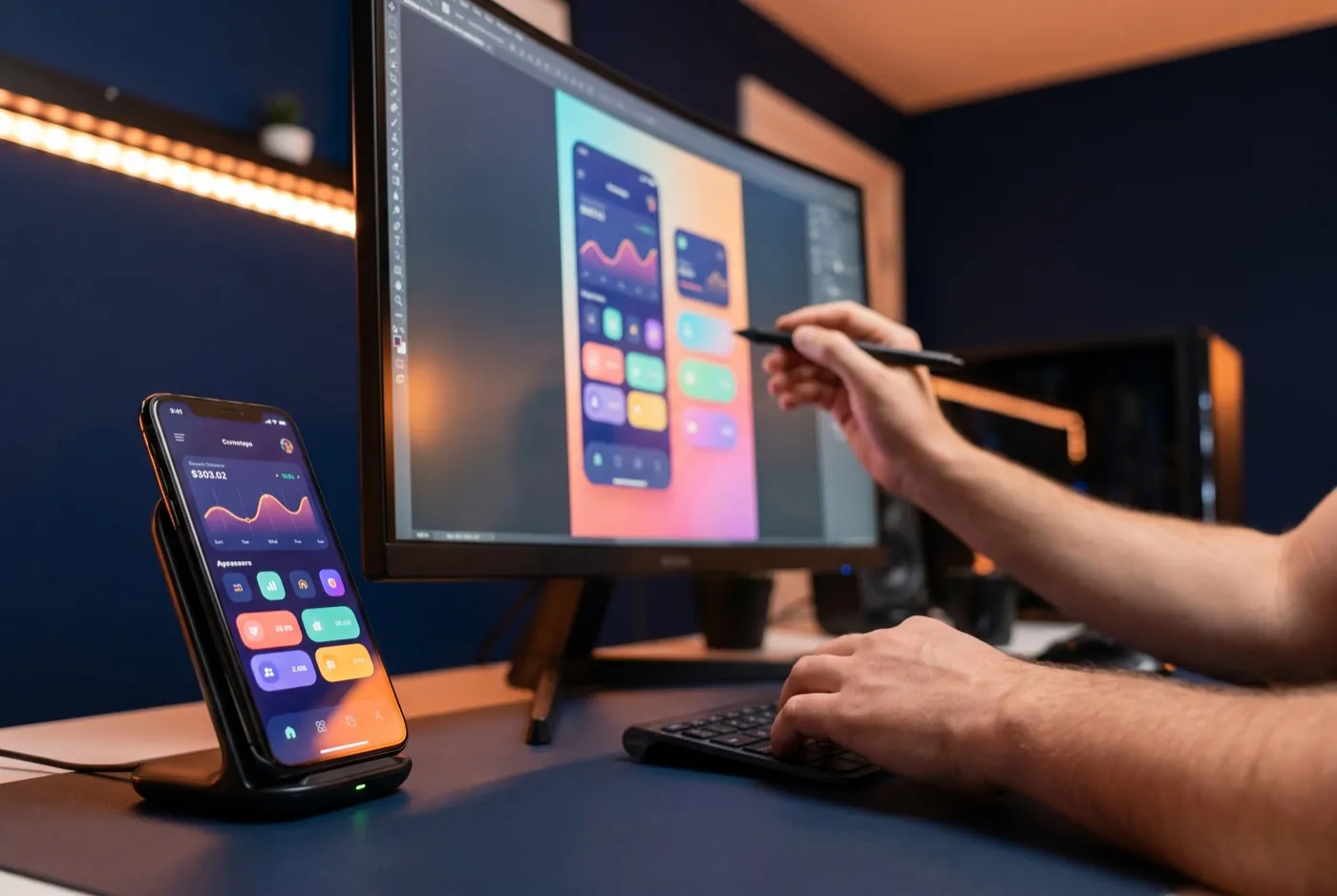Mobile app UI and UX design