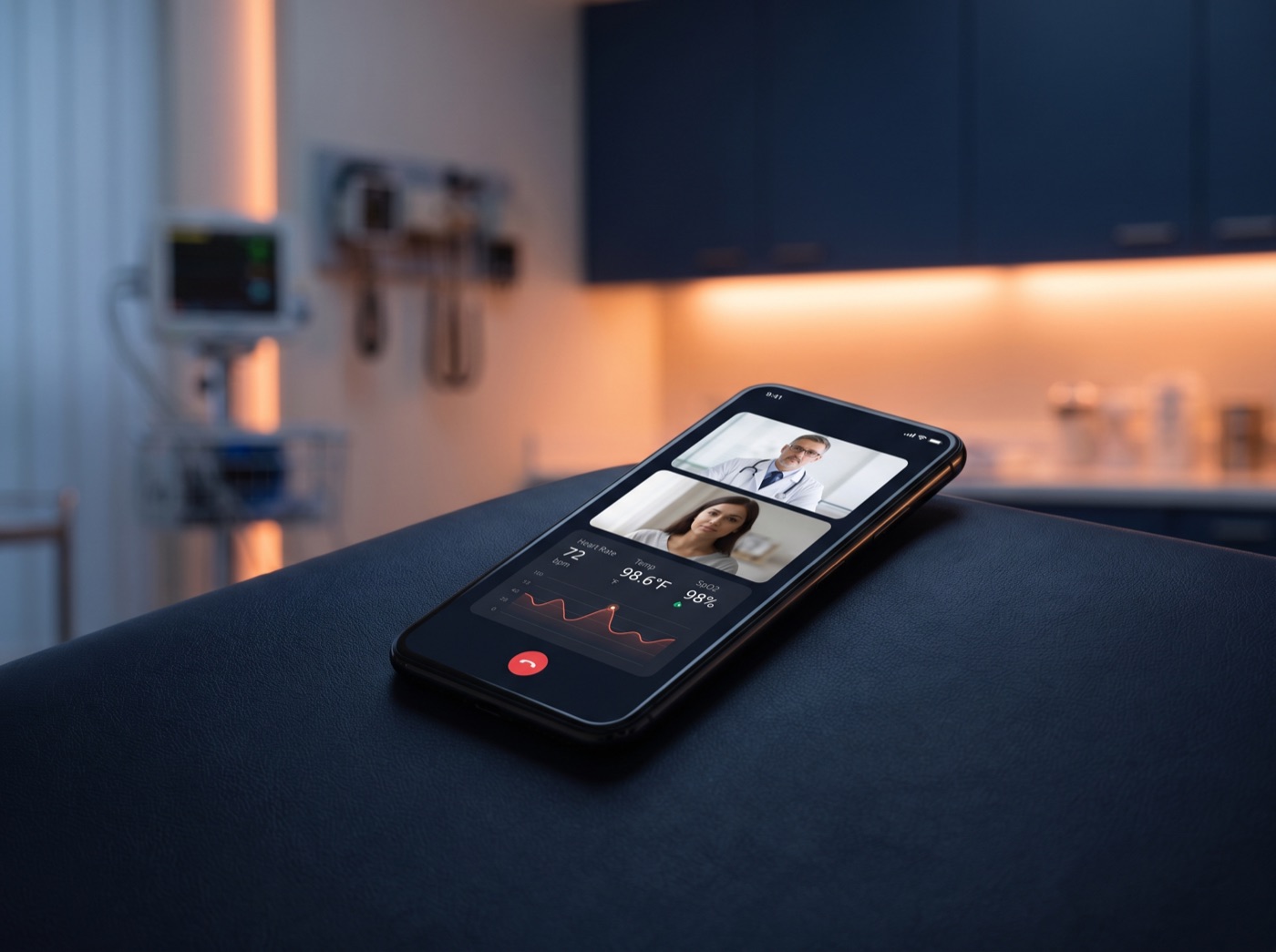 Healthcare and telehealth mobile app