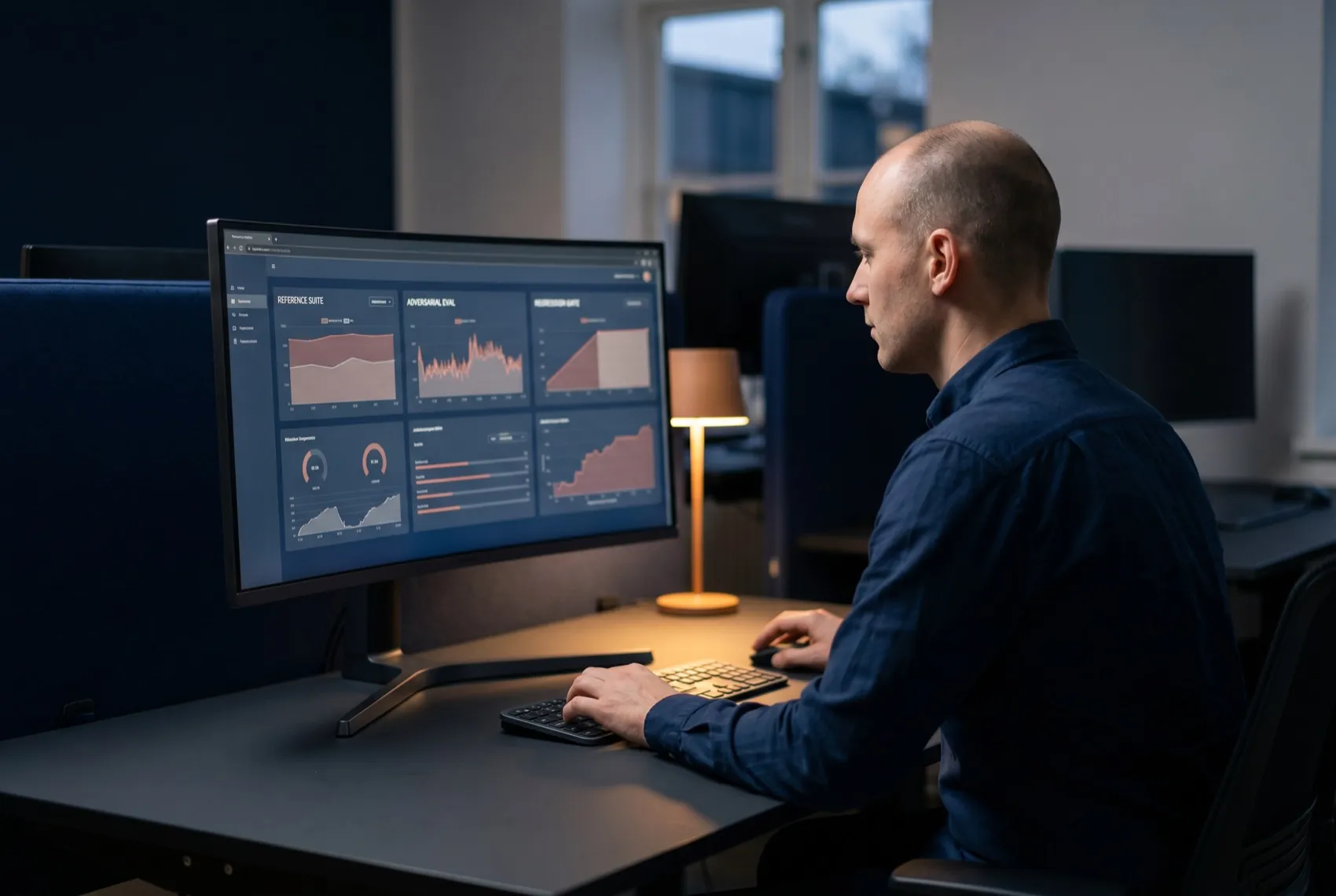 A QA engineer running a three-layer LLM eval suite that gates a release in CI