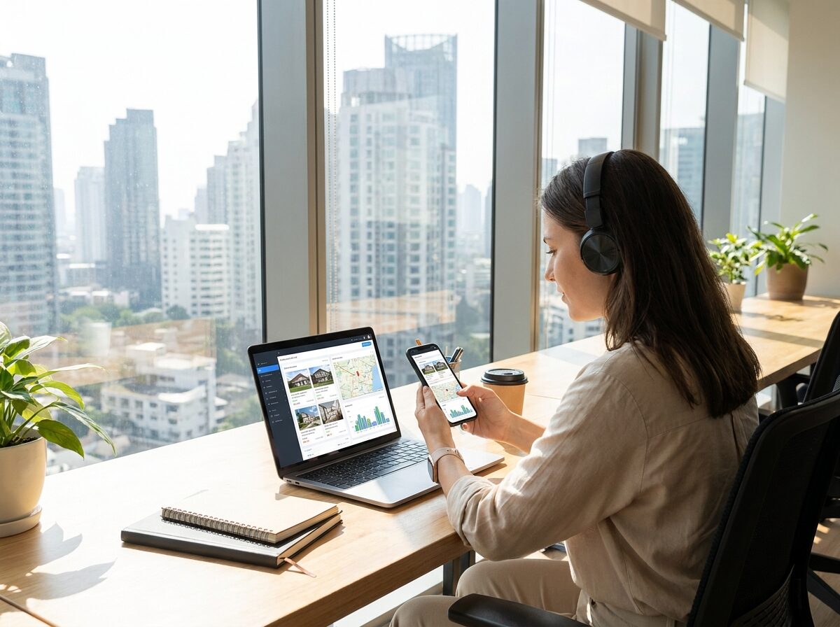 A virtual assistant coordinating real estate listings and transaction paperwork