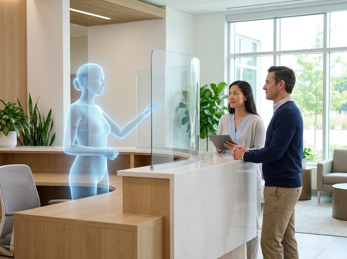 A virtual assistant handling appointment scheduling for a healthcare practice