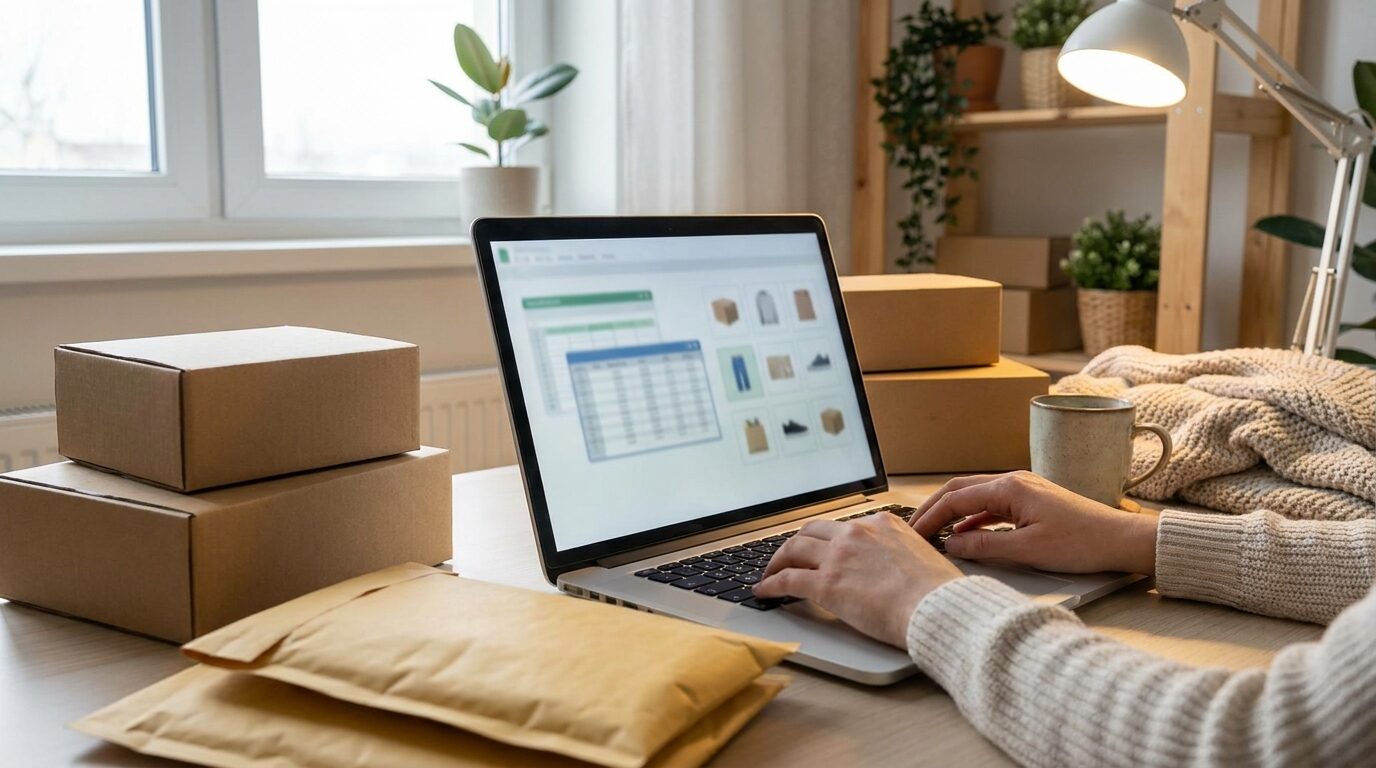 An e-commerce virtual assistant processing orders, listings and returns