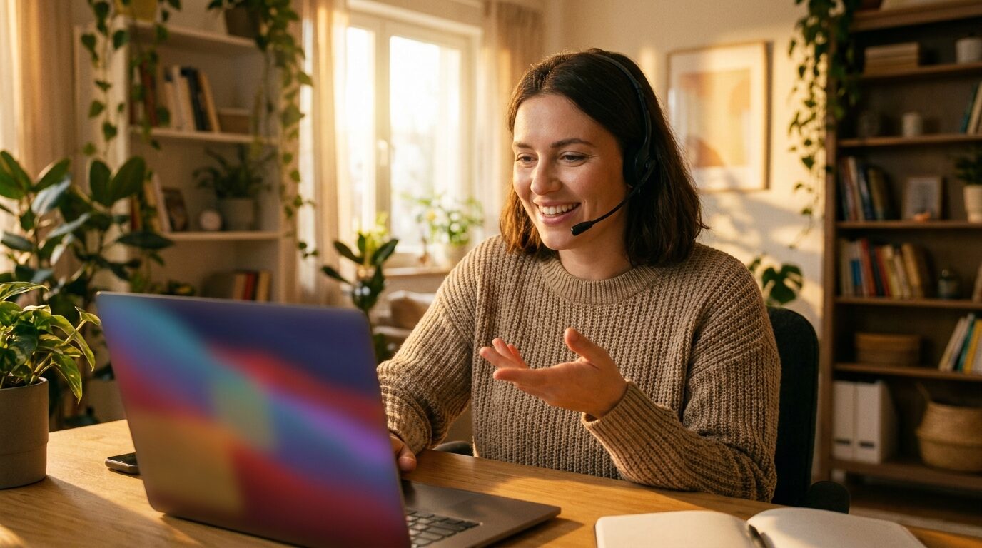 A customer-support virtual assistant answering tickets and live chat