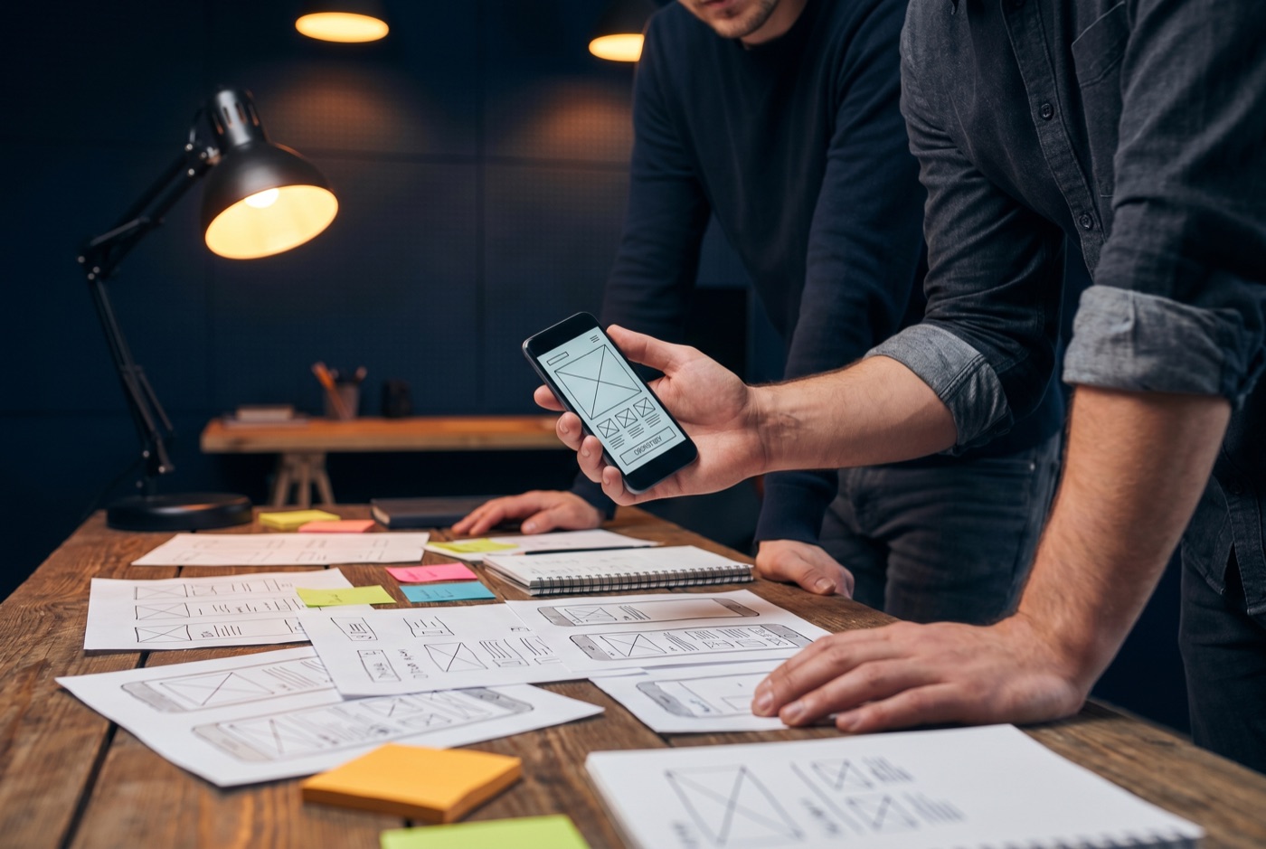 Discovery and prototyping workshop for a mobile app