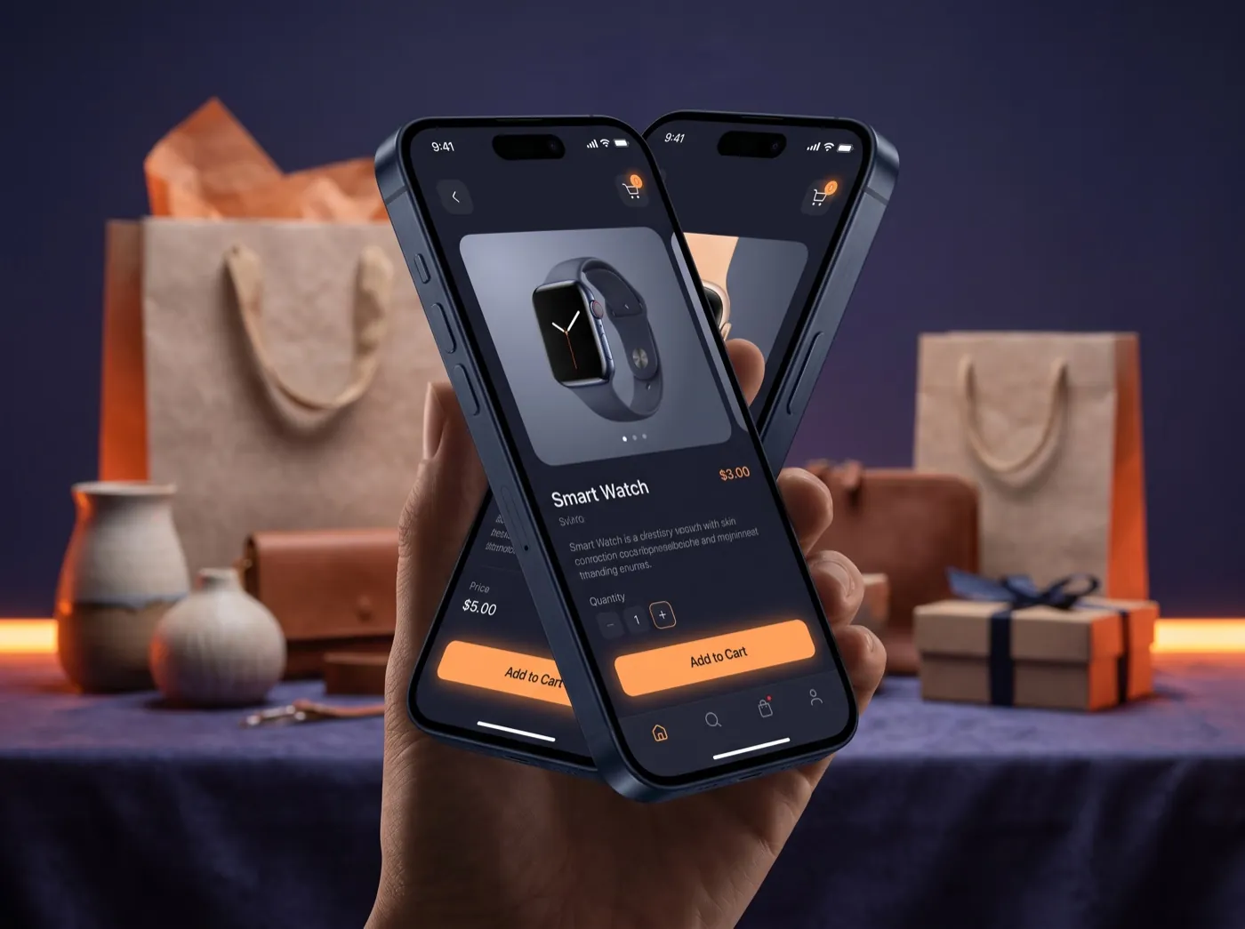 E-commerce and retail mobile app checkout
