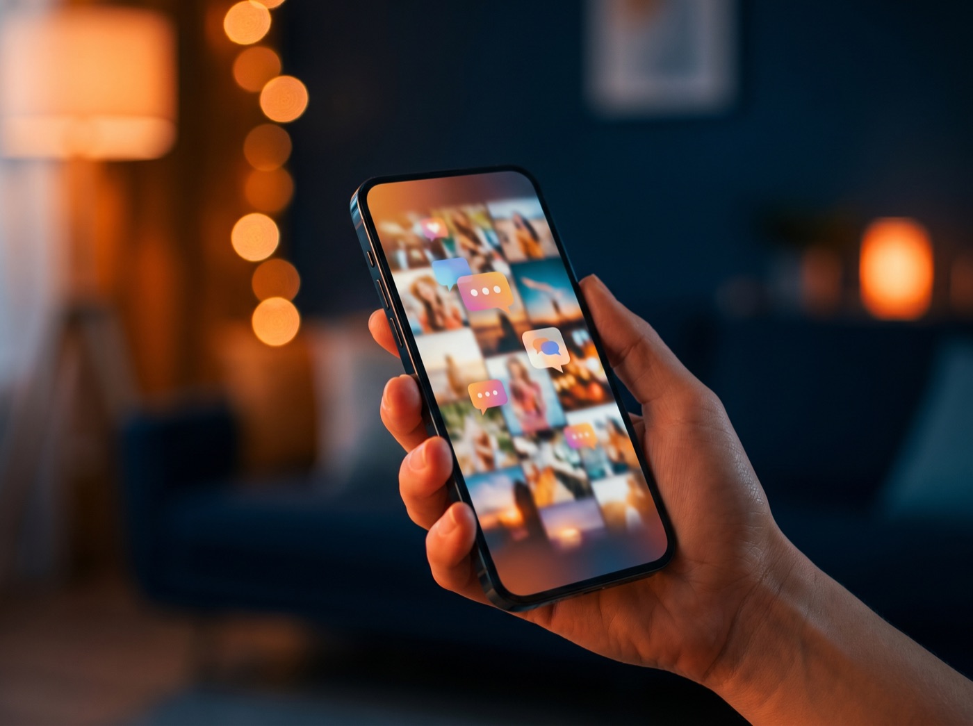 Social and community mobile app feed