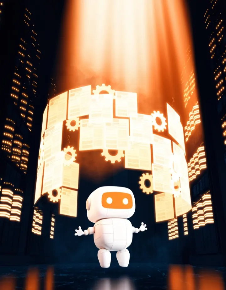 Resourcifi robot mascot illustration
