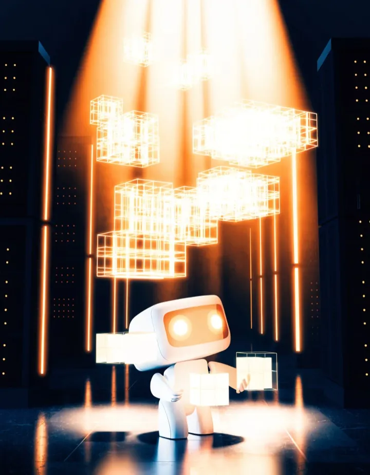 Resourcifi robot mascot illustration