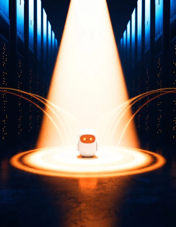 Resourcifi robot mascot illustration