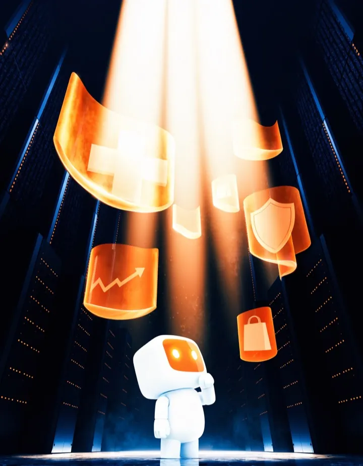 Resourcifi robot mascot illustration