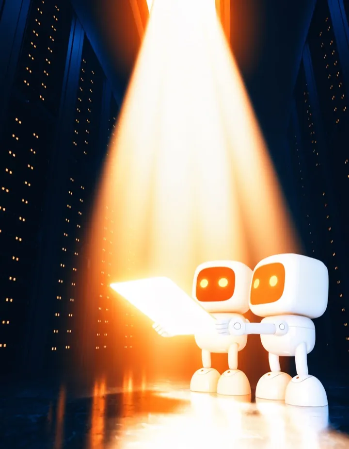 Resourcifi robot mascot illustration