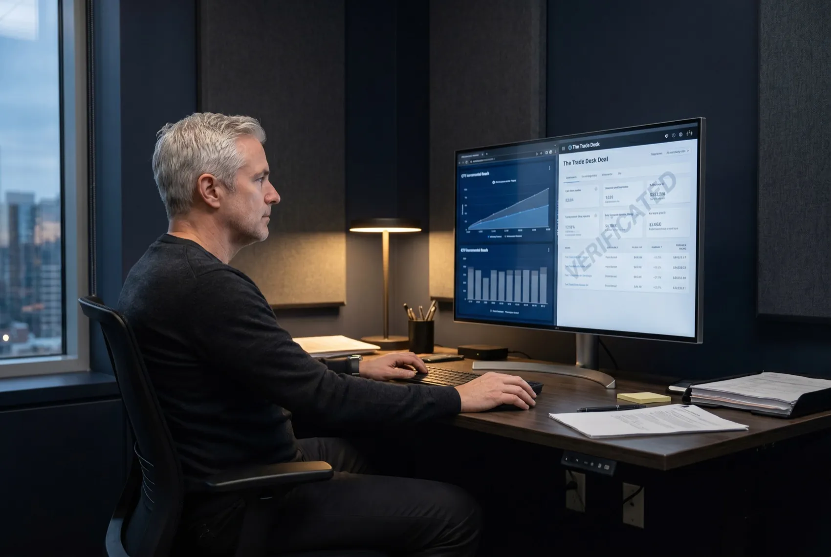 A senior programmatic specialist running DV360 and Trade Desk deals with verification