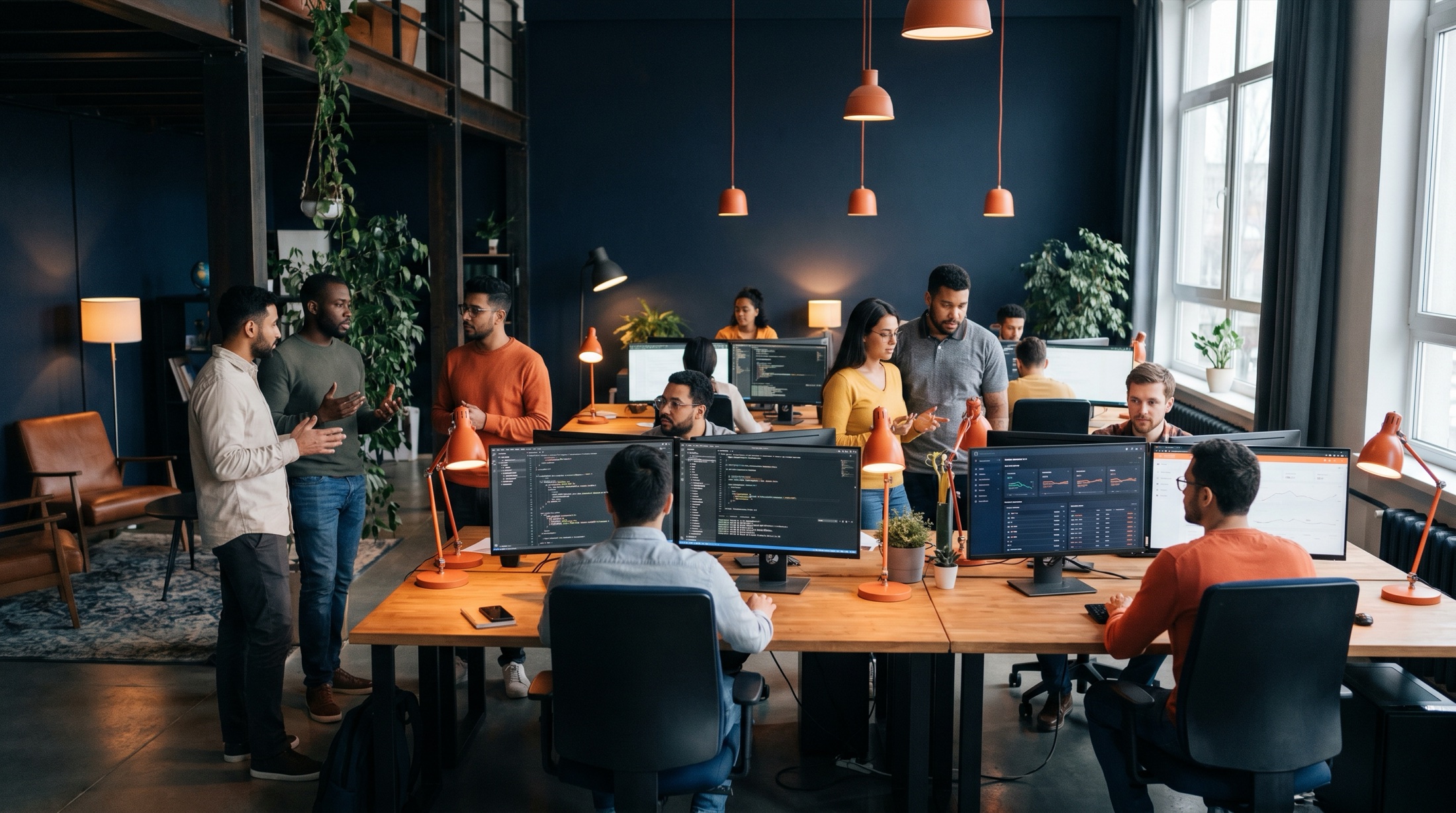The Resourcifi engineering floor delivering an enterprise AI program on a 90-day cadence